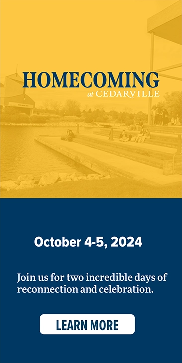 Homecomiong at Cedarville October 6 through 7, 2023. Click to learn more