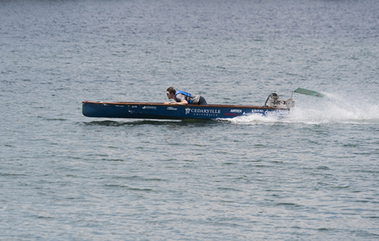 Solar boat team wins International Hydrofoil Society award