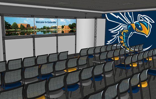 The Office of Admissions will open a new and innovative presentation room at the end of September.
