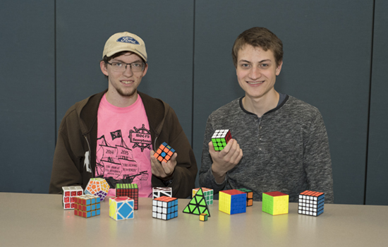 Two CU students placed in a World Cubing Association competition.