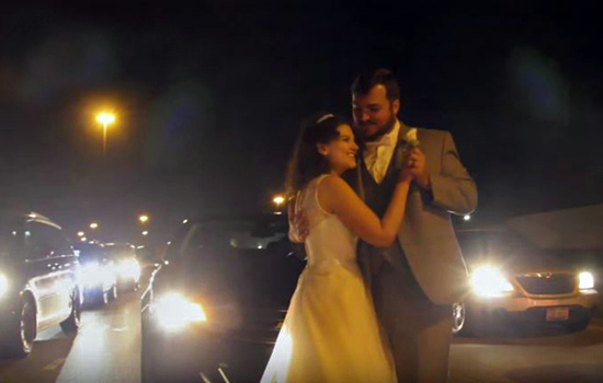 First dance on highway