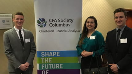 Cedarville finance majors at CFA Institute Research Challenge