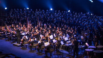 Cedarville University orchestra and choirs perform