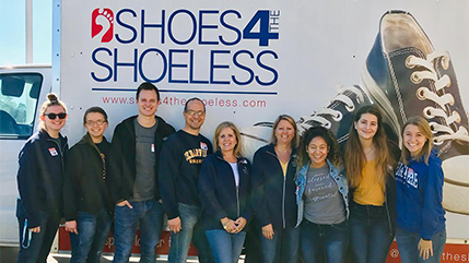 Cedarville University School of Nursing faculty and students are helping local charity Shoes 4 the Shoeless