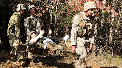 Scientific journal features story on screening process to help predict weight-bearing injuries in military personnel. 