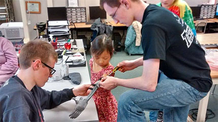 Freshman mechanical engineering student at Cedarville creating free 3D prosthetics for children.