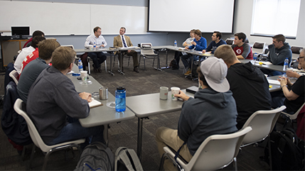 "Coffee Talks" provide extra stimulation for MDiv students. 