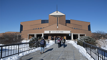 Dixon Ministry Center in winter