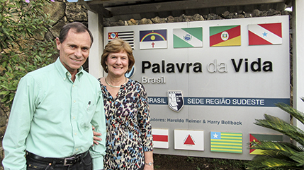 Cedarville University alumni David and Cindy (Ulmer) Cox serve with Word of LIfe in Brazil. 