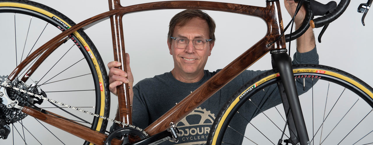 Professor s Wooden Bike Business in Rolls Royce Yearbook