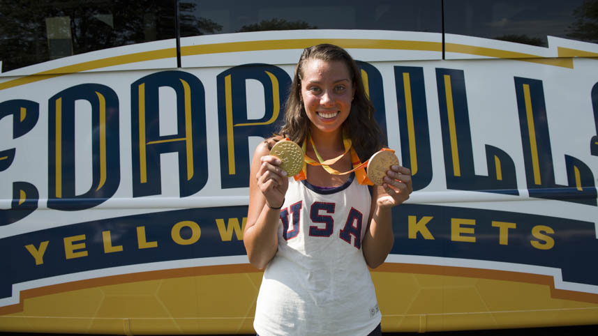 Grace Norman, 2020 Cedarville graduate and two-time Paralympic medalist.