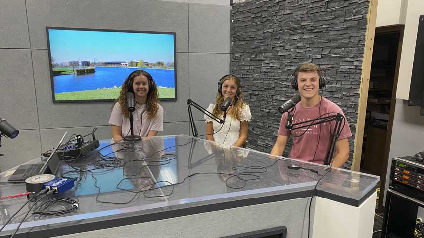 Bethesda students on the Cedarville Stories Podcast.