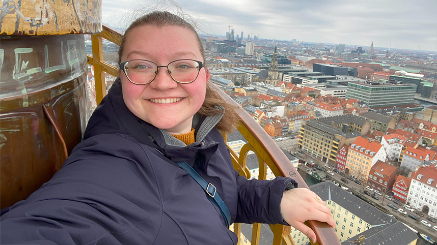 Cedarville University student Avonlea Brown is visiting Copenhagen, Denmark as she works toward visiting 30 countries before she is 30.