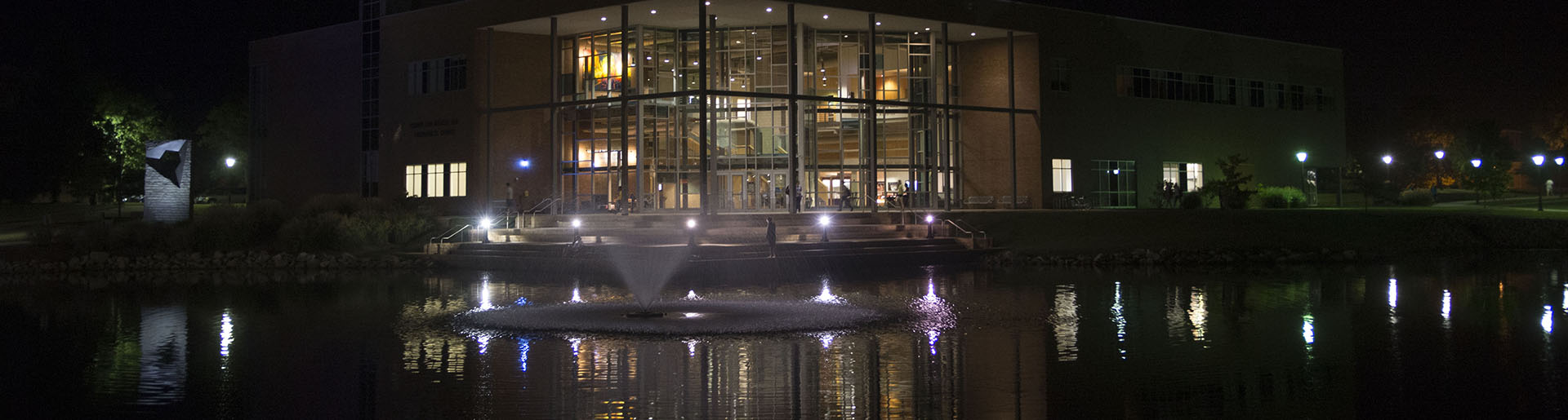 Cedarville University at Night.