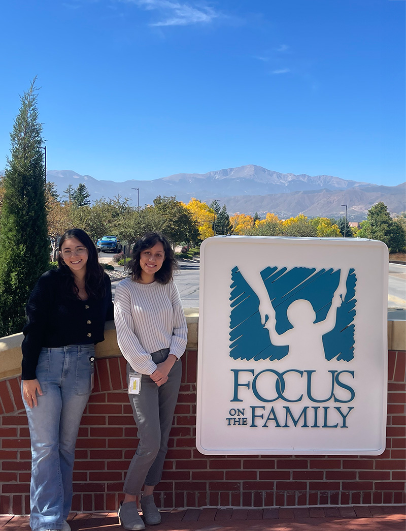 Cedarville University graduate Chloe Hunt at Focus on the Family in Colorado Springs.