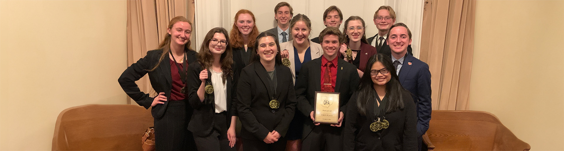 Cedarville University&#39;s forensics team wins big at competition at Denison University.