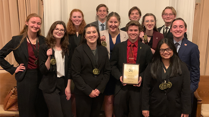 Cedarville University's forensics team wins big at competition at Denison University.