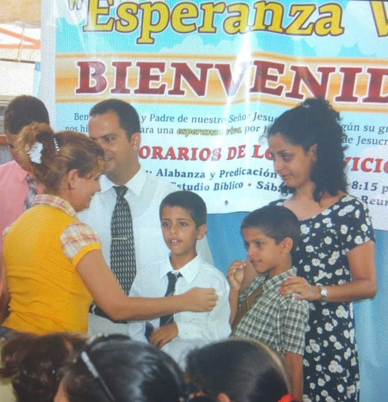 The Molina family celebrating the growth of the church they planted in Cuba.