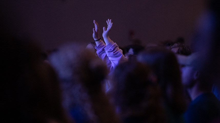 Hands of Praise in CU chapel 858