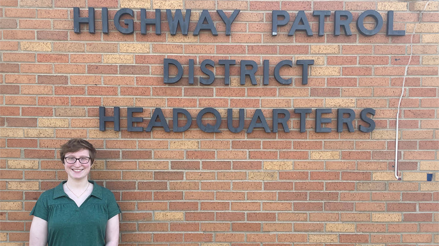 Hannah Hemple at South Dakota Highway Patrol Headquarters 858