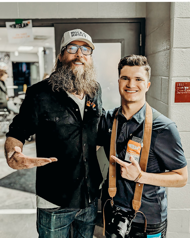 Matt Black with Christian recording artist Crowder.