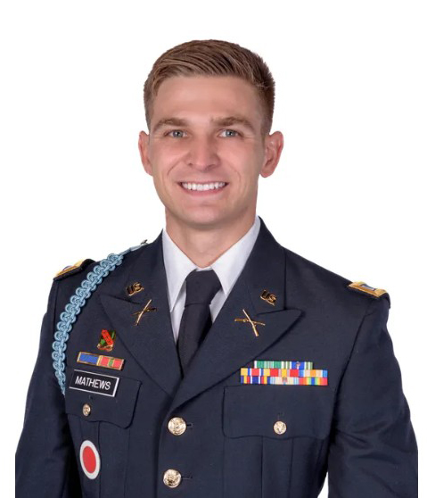 Ty Mathews, a Cedarville graduate and member of the US Army National Guard, was elected to the Ohio House in 2024.