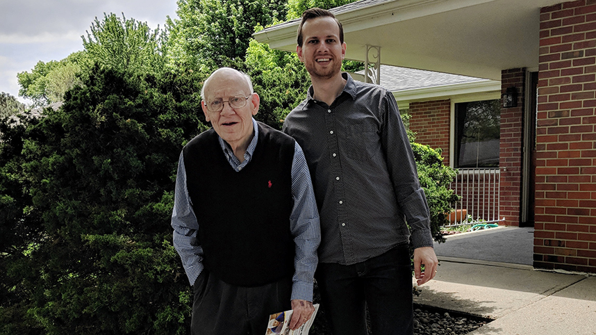 Warren Wiersbe and grandson Dan Jacobsen 858