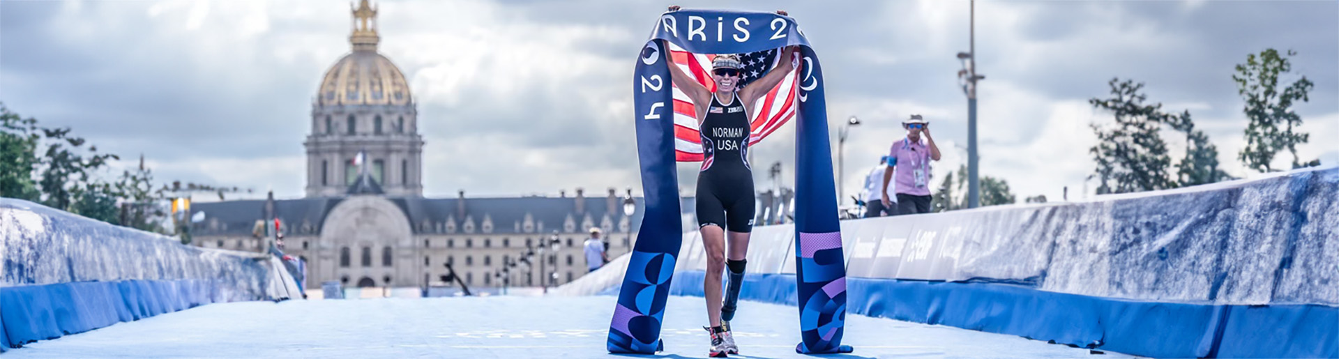 Grace Norman after winning Gold in Paris.