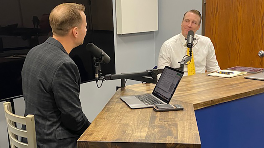 Dr. Thomas White, President of Cedarville University, speaks with Dan Jacobsen, the grandson of the late Warren Wiersbe.