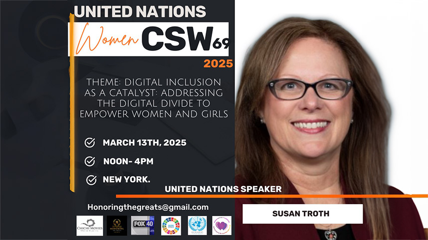 Susan Troth to speak at United Nations