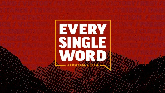 Every Single Word - Joshua 23:14