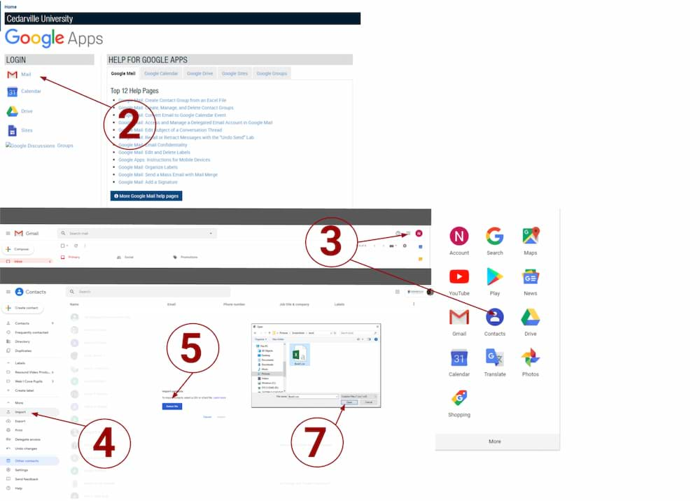 Как создать файл csv для импорта контактов google