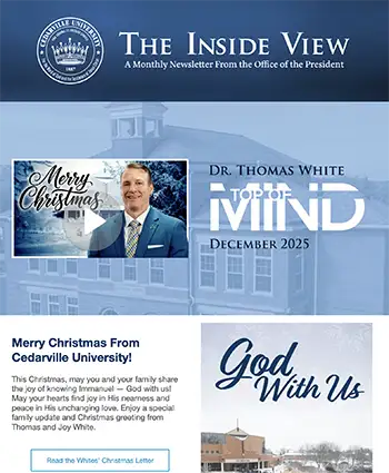 screenshot of The Inside View, December 2025