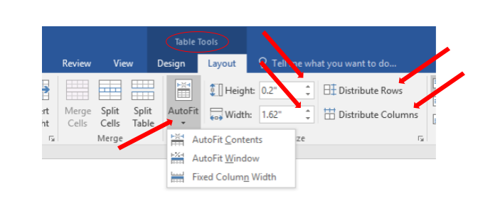 put a table on the same page on word for mac